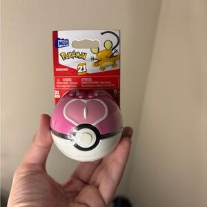 Mega Pokémon Dedenne Action Figure Playset - Pink and White